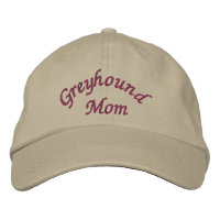 Greyhound Mom Cute Embroidered Baseball Cap