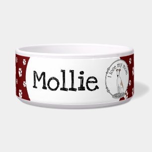 Greyhound Mom (fawn white) Cute Dog Mom Funny