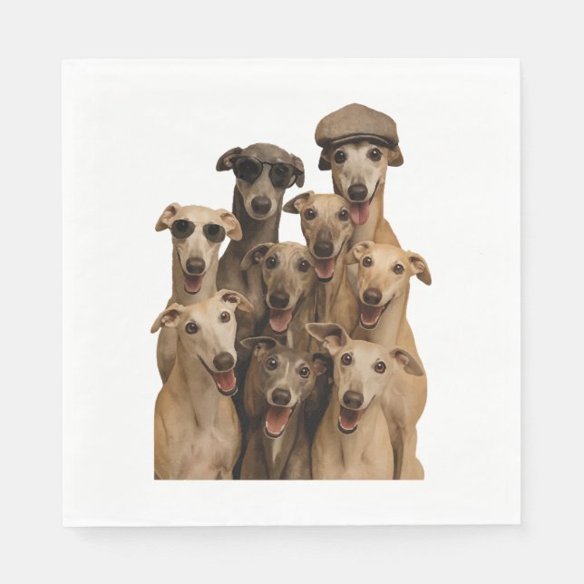 Greyhound Napkin (Front)