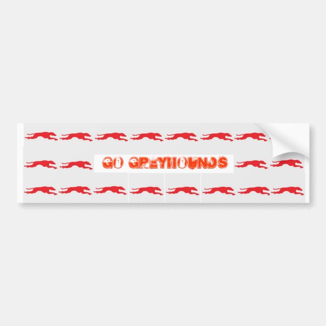 Greyhound NEA Bumper Sticker (Front)