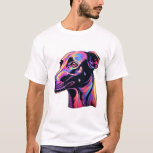 Greyhound Neon Design   T-Shirt