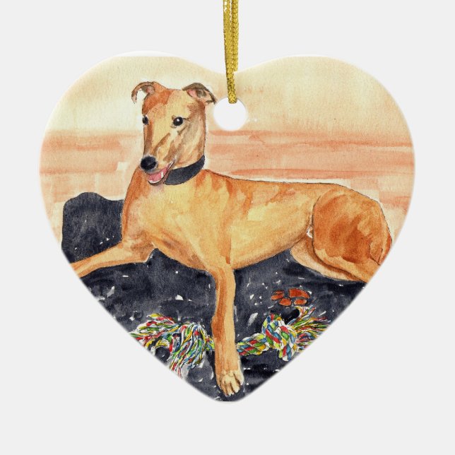 'Greyhound' Ornament (Front)