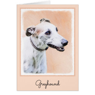 Greyhound Painting - Cute Original Dog Art