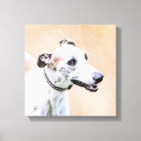Greyhound Painting - Cute Original Dog Art