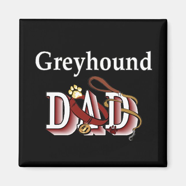 greyhound papa Magnet (Devant)
