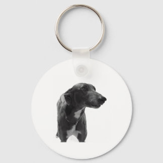 Greyhound Photo Keychain
