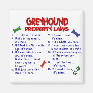 GREYHOUND Property Laws 2 Magnet