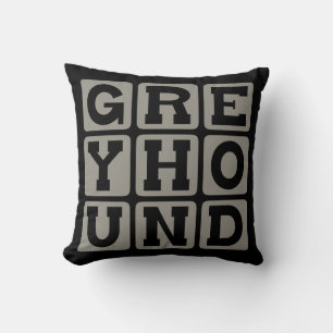 Greyhound, Racing Dog Throw Pillow