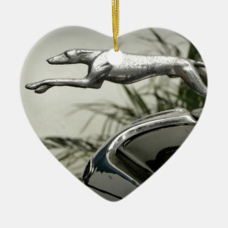 Greyhound Radiator Cap Ceramic Ornament