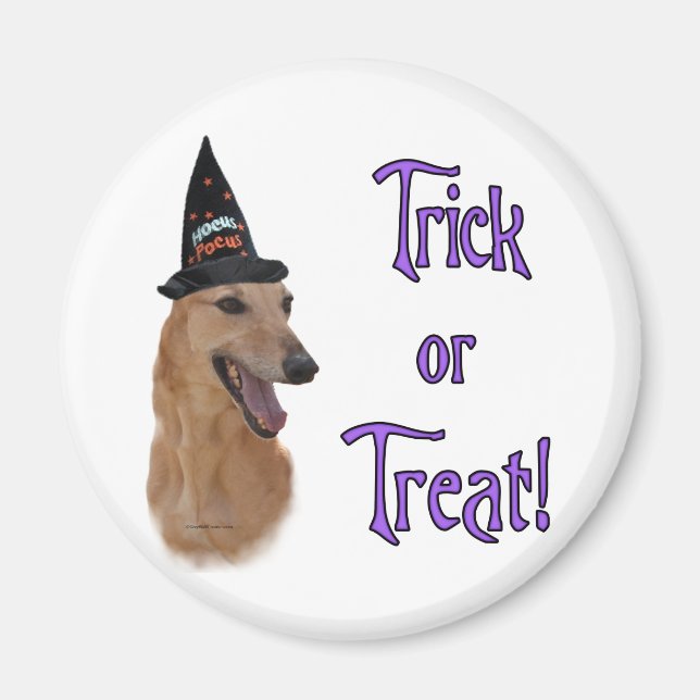 Greyhound (red) Trick Magnet (Front)