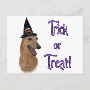 Greyhound (red) Trick Postcard