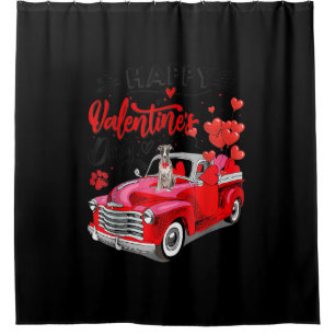 Greyhound Red Truck Valentines Day Funny Dog Gift