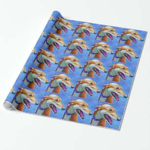 Greyhound Rescue Dog Wrapping Paper