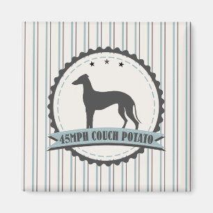 Greyhound Retired Racer 45 mph Lazy Dog Magnet