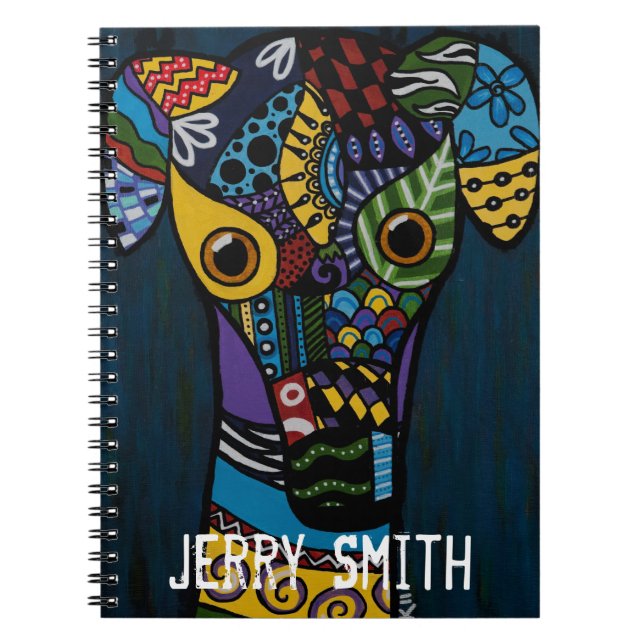 Greyhound - Retired Racing Rescue Notebook (Front)