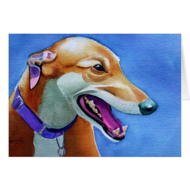 Greyhound Secourt Chien (Devant horizontal)