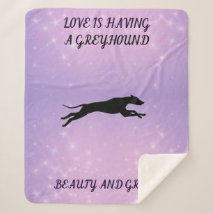 Greyhound sherpa blanket. blanket