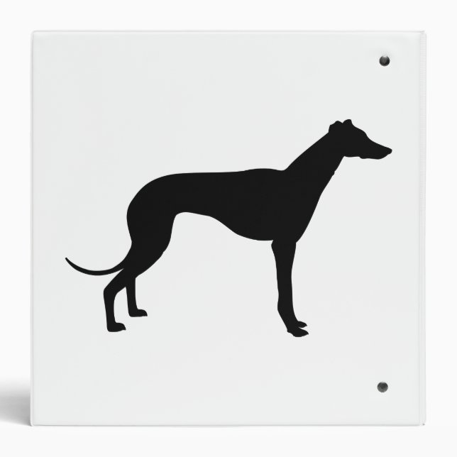Greyhound Silhouette Binder (Back)