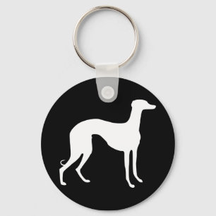 Greyhound Silhouette Keychain