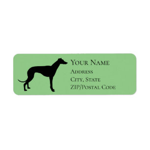 Greyhound Silhouette Return Address