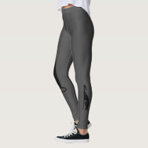 Greyhound Sitting Leggings - Dark Grey
