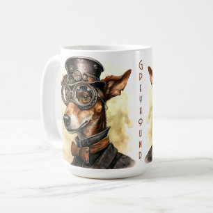 Greyhound Steampunk Dog Coffee Mug