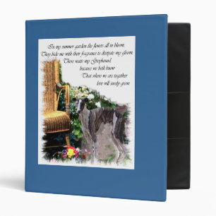 Greyhound Summer Garden Binder