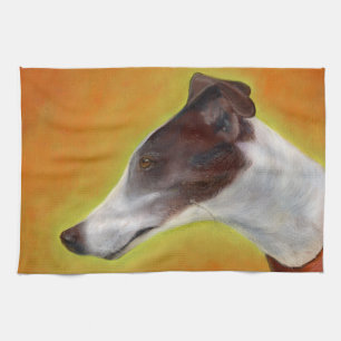 Greyhound teatowel (A96) Kitchen Towel