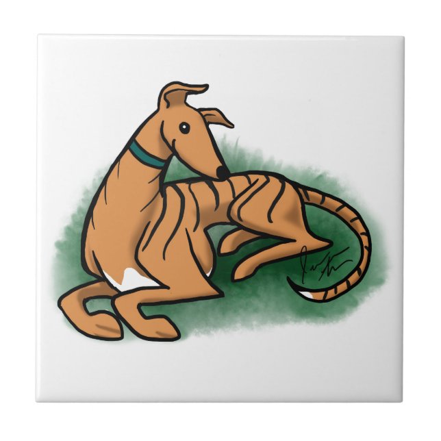 Greyhound Tile (Front)