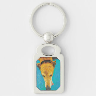 Greyhound tongue (ETS) keychain