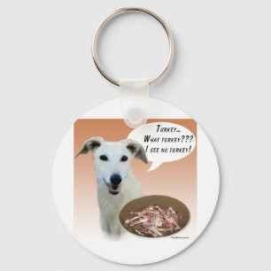 Greyhound Turkey Keychain