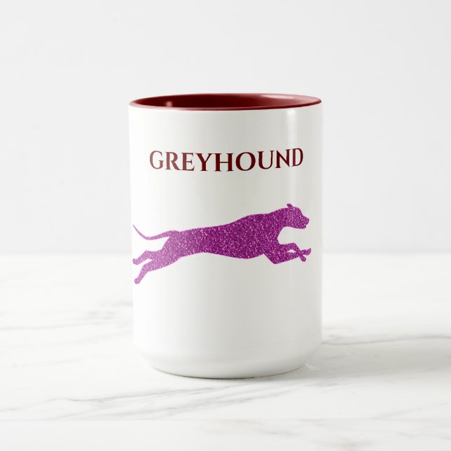 Greyhound two toned mug. mug (Center)