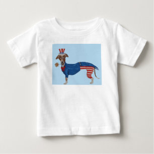 Greyhound Uncle Sam Baby T-Shirt