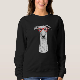 Greyhound Valentines Day Dog Mom Dog Sweatshirt