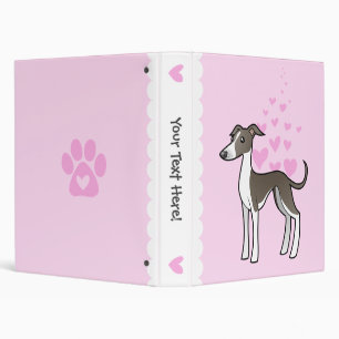 Greyhound / Whippet / Italian Greyhound Love Binder
