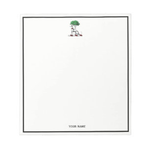 Greyhound Whippet With Tree Heraldic Crest Emblem Notepad
