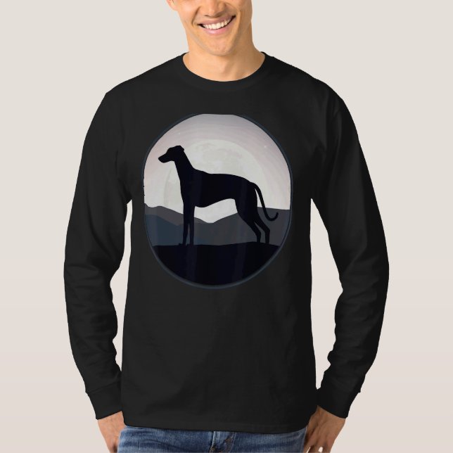Greyhound Windhound Retro 15 T-Shirt (Front)