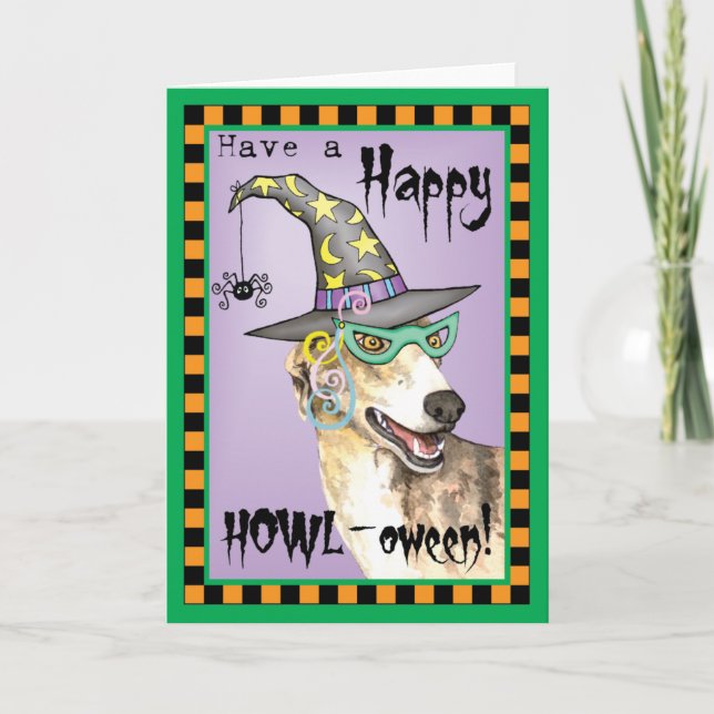 Greyhound Witch Card (Front)