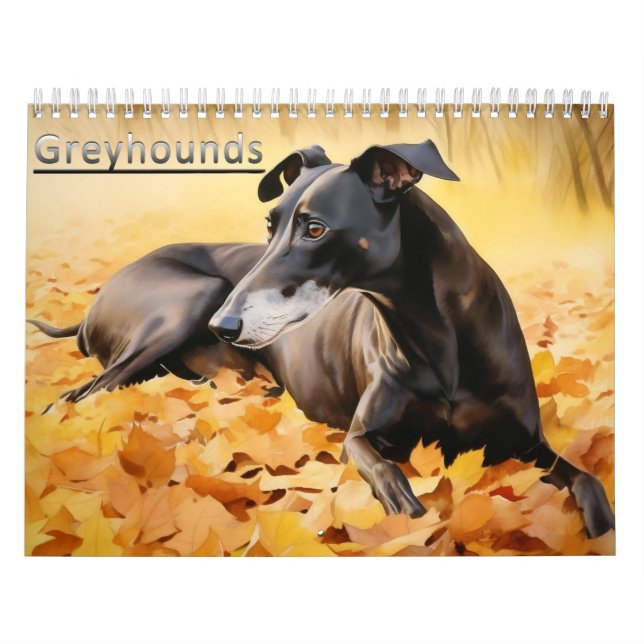 Greyhounds Calendar, any year Calendar (Cover)