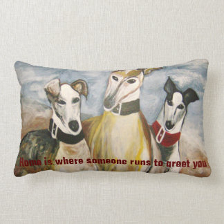 Greyhounds Lumbar Pillow
