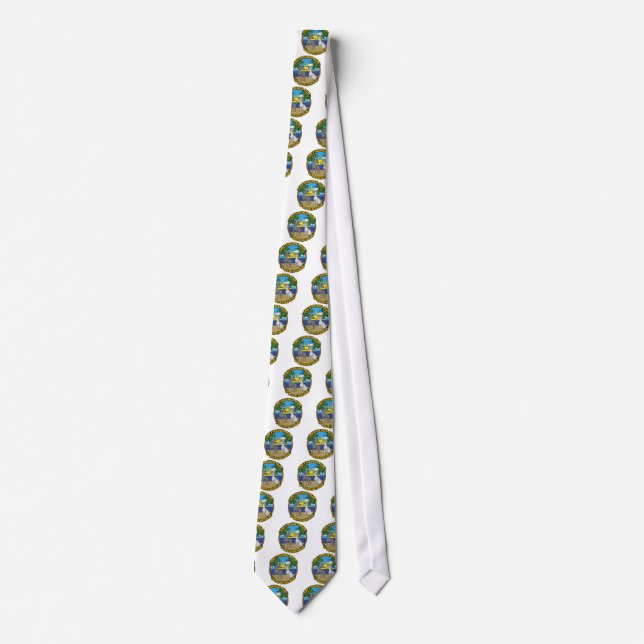 GREYHOUNDS RULE 45 Mph BEACH BUM Tie (Front)