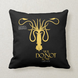 Greyjoy Sigil - We Do Not Sow Throw Pillow