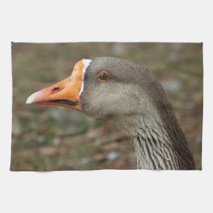 Greylag Swan Goose Cross Kitchen Towel