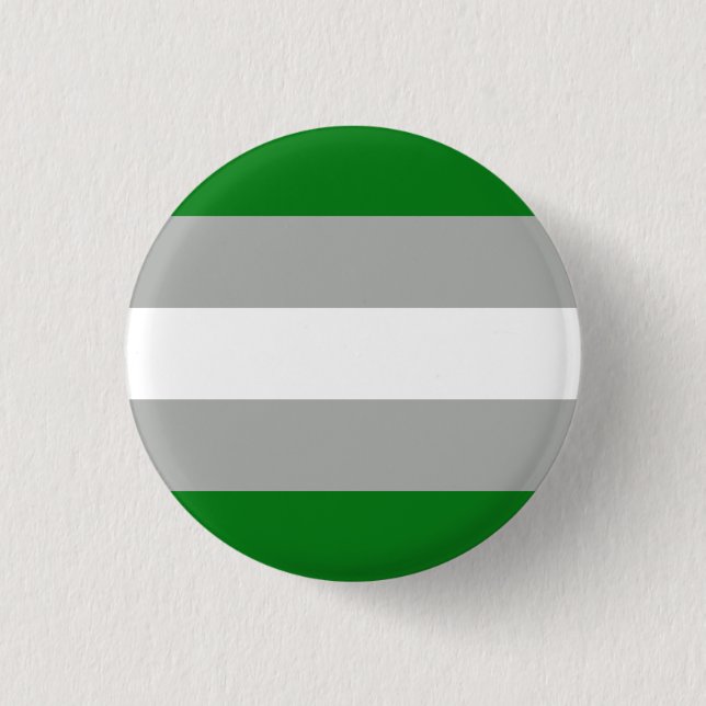 Greyromantic Pride Flag 1 Inch Round Button (Front)