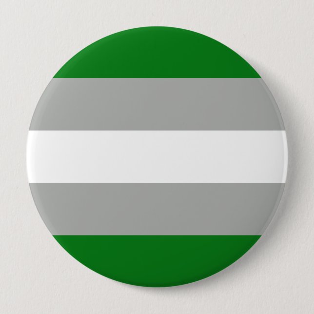 Greyromantic Pride Flag 4 Inch Round Button (Front)