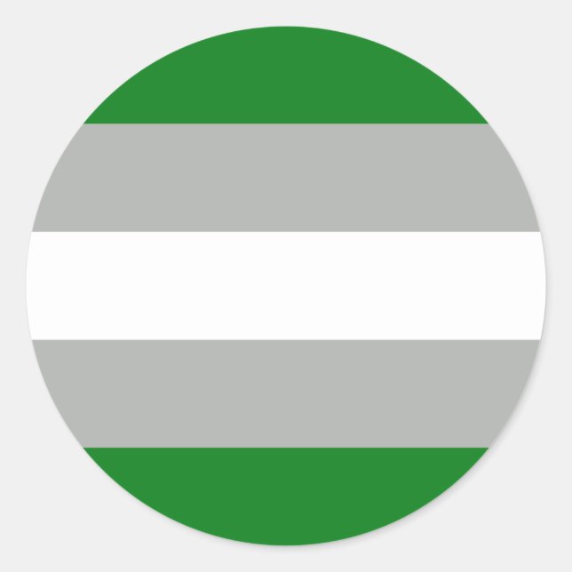 Greyromantic Pride Flag Classic Round Sticker (Front)