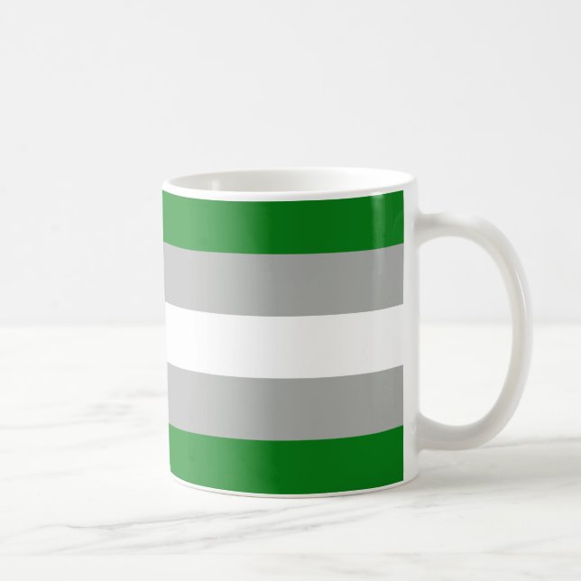 Greyromantic Pride Flag Coffee Mug (Right)