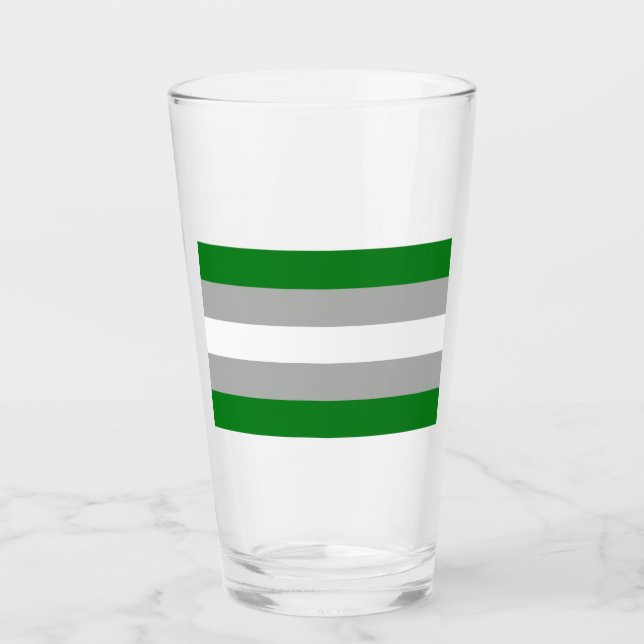 Greyromantic Pride Glass (Front)
