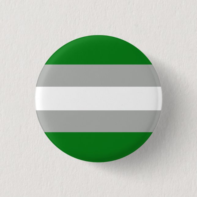 Greyromatic Pride Flag Badge 1 Inch Round Button (Front)