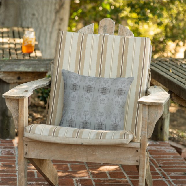 Greys And Brown Outdoor Pillow (Chair)